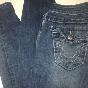 True religion light wash skinny jeans